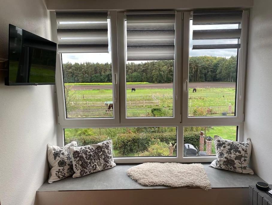 Wunderschoene Ferienwohnung Auf Dem Bauernhof Гревен Екстериор снимка
